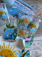 Surf Beach Personalized Party Cups