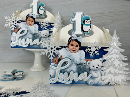 Winter Wonderland favor boxes