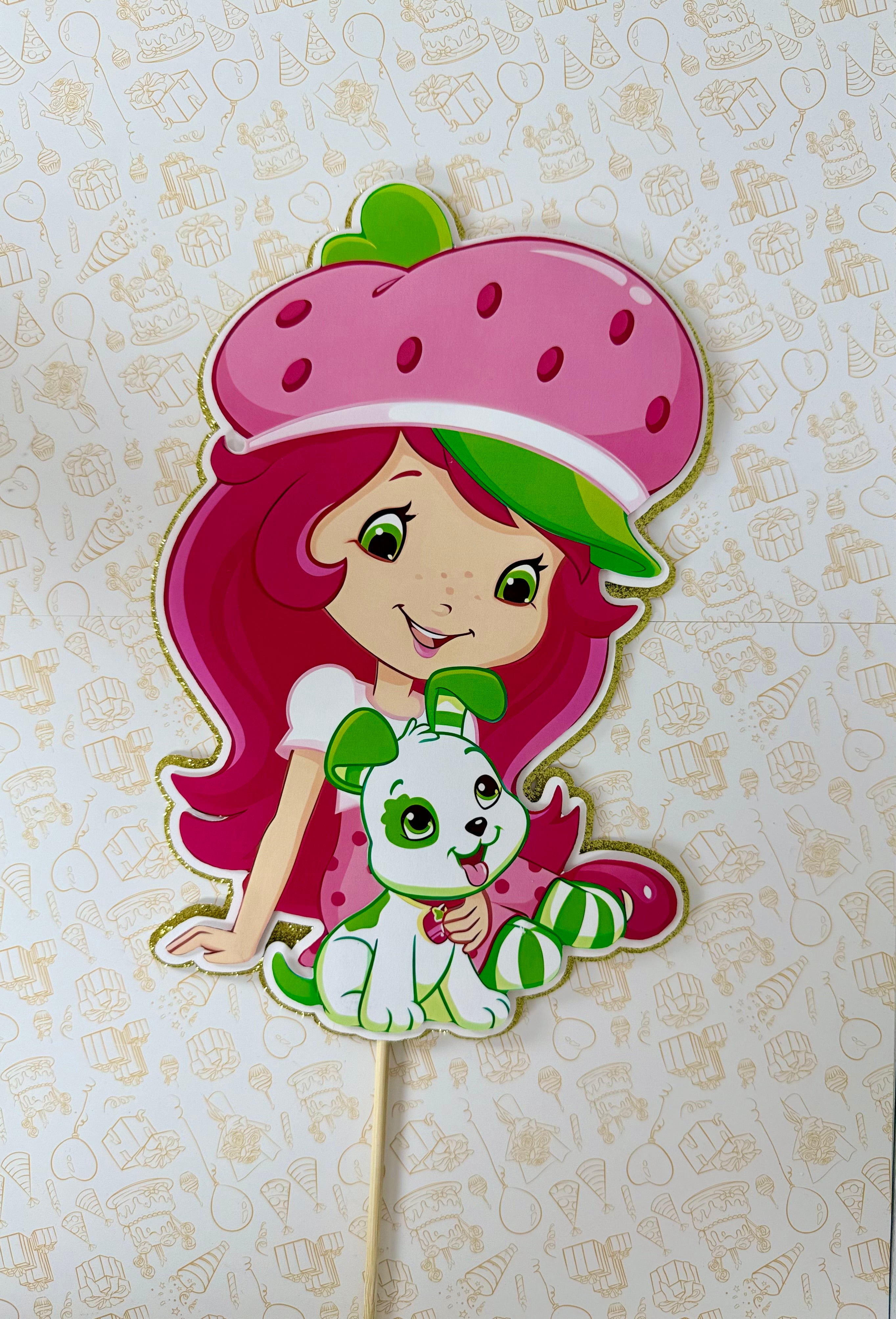 Strawberry shortcake centerpieces 