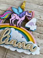 Unicorn cake topper