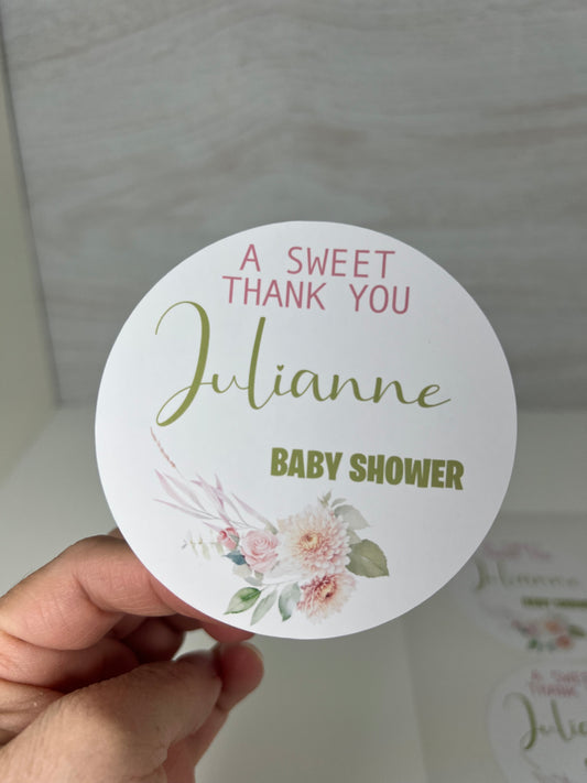 Baby shower stickers 