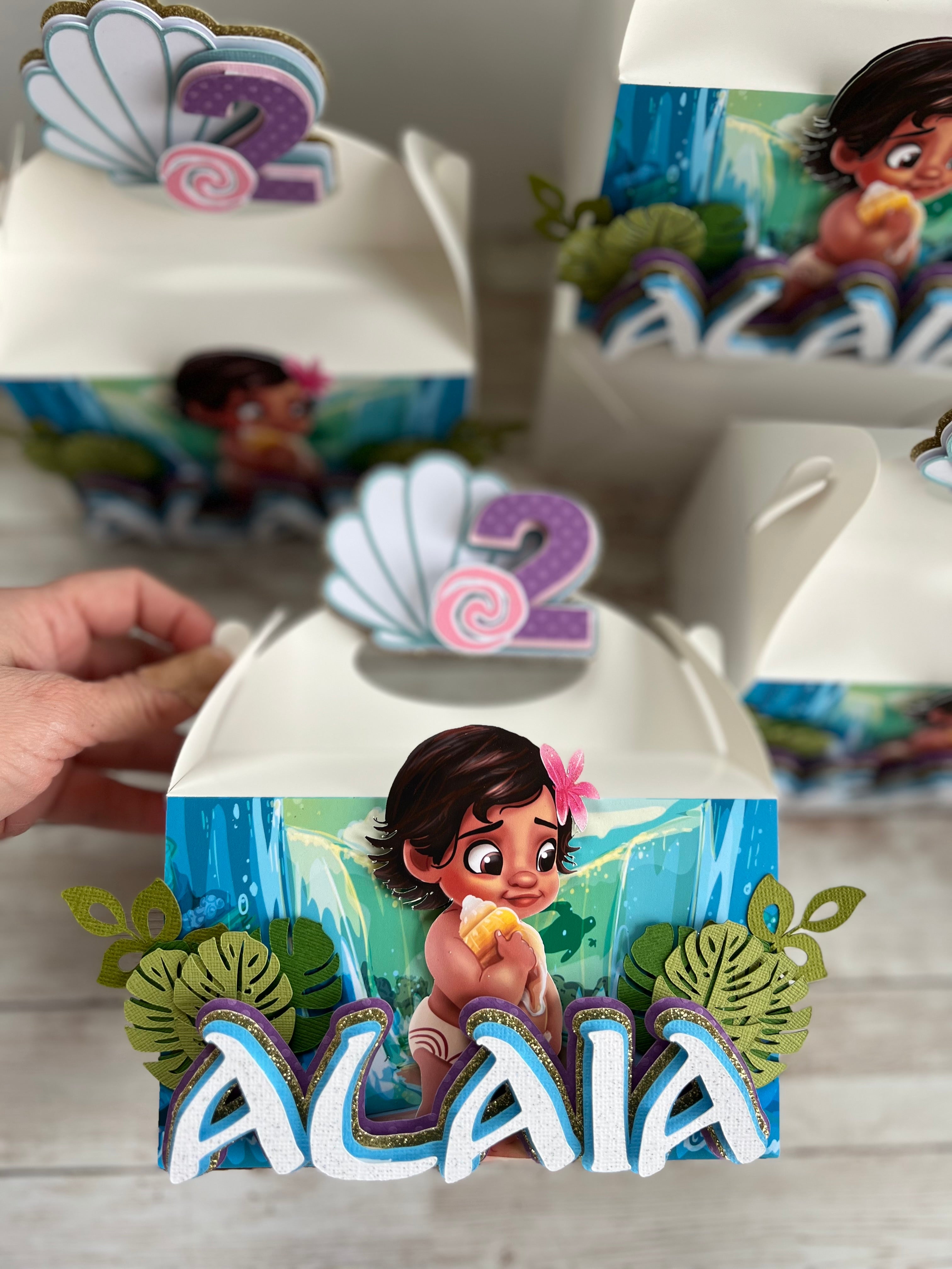 Moana favor boxes