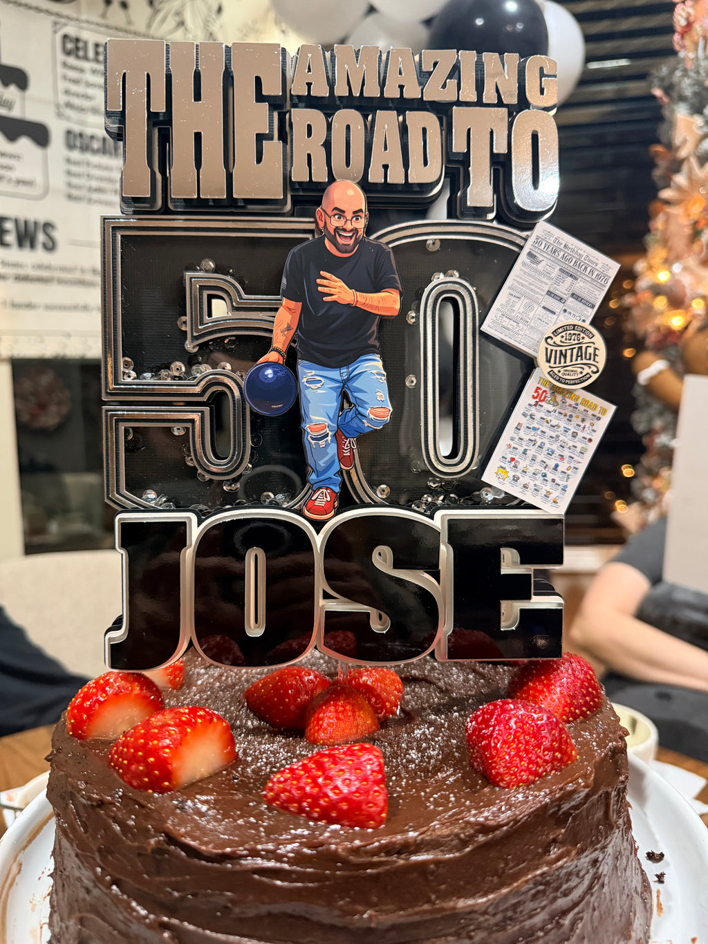 Amazing 50 Cake Topper