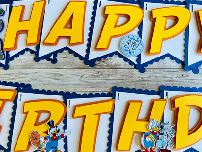 Scrooge McDuck Birthday Banner