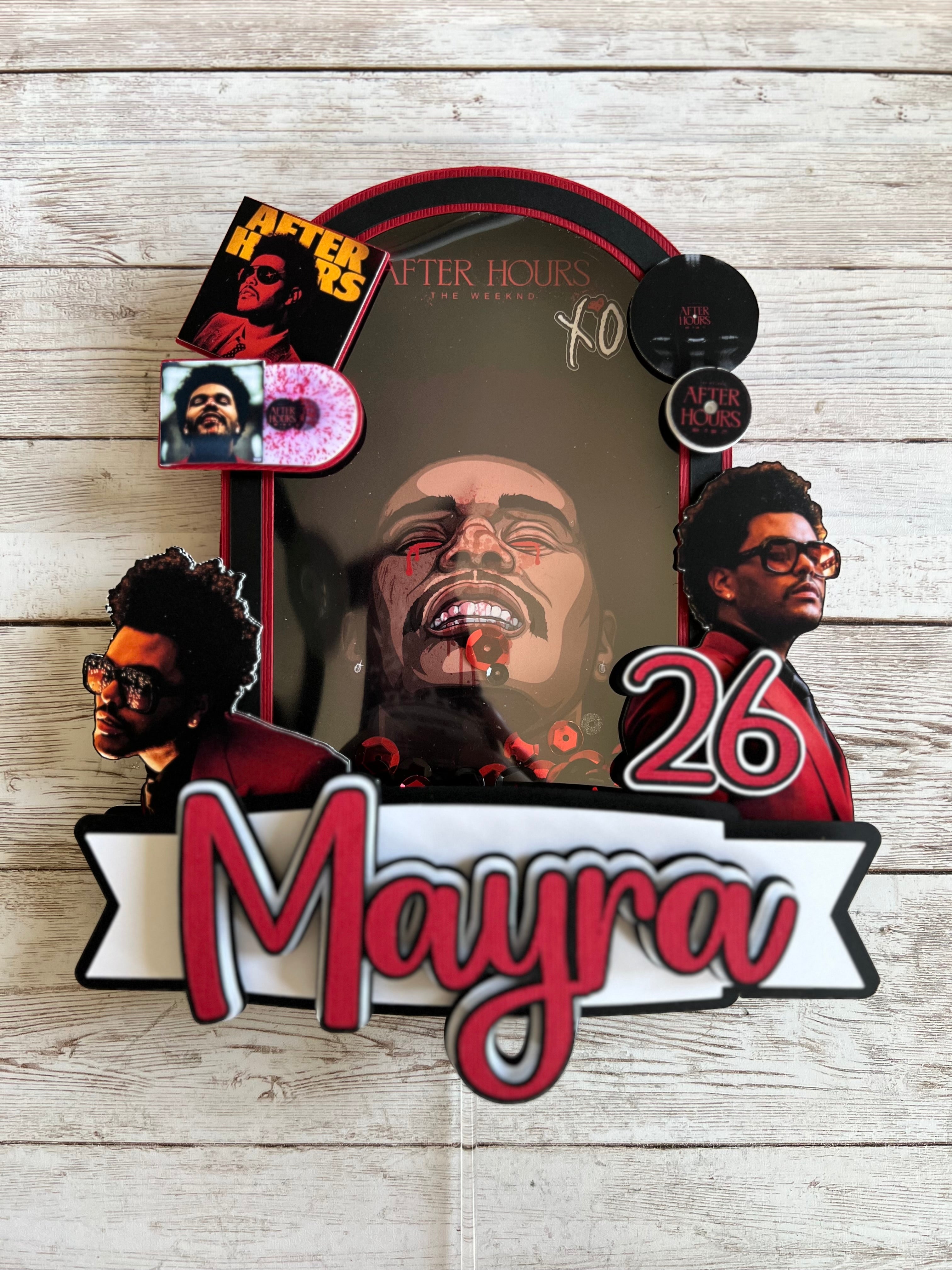 Weeknd Cake Topper