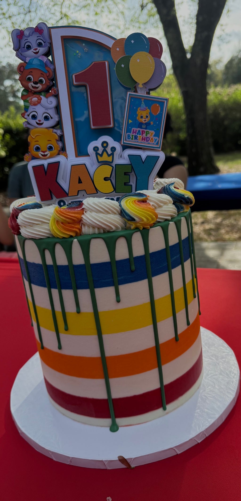 lucas and friends cake topper
