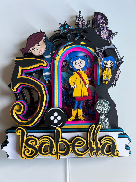 Coraline jones cake topper