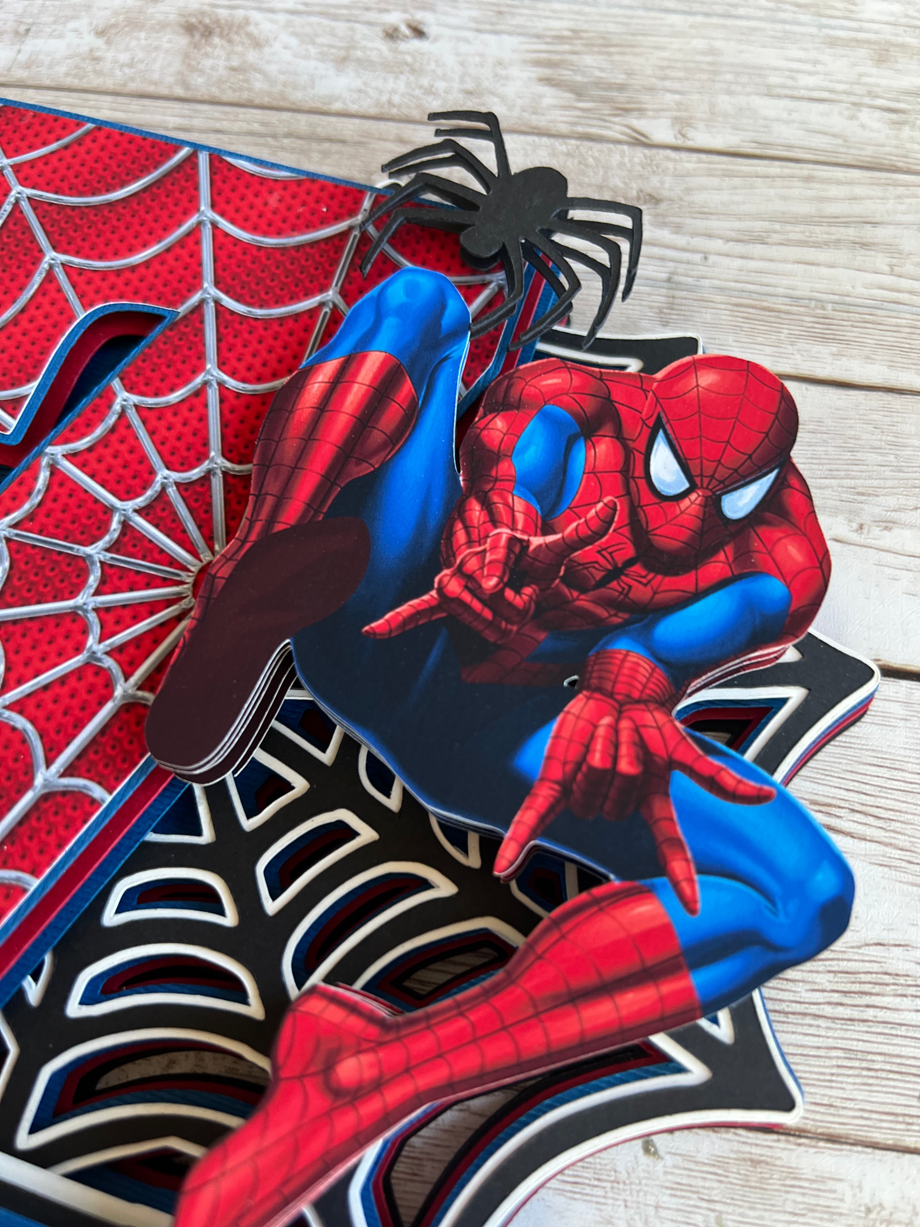 Spiderman cake topper 