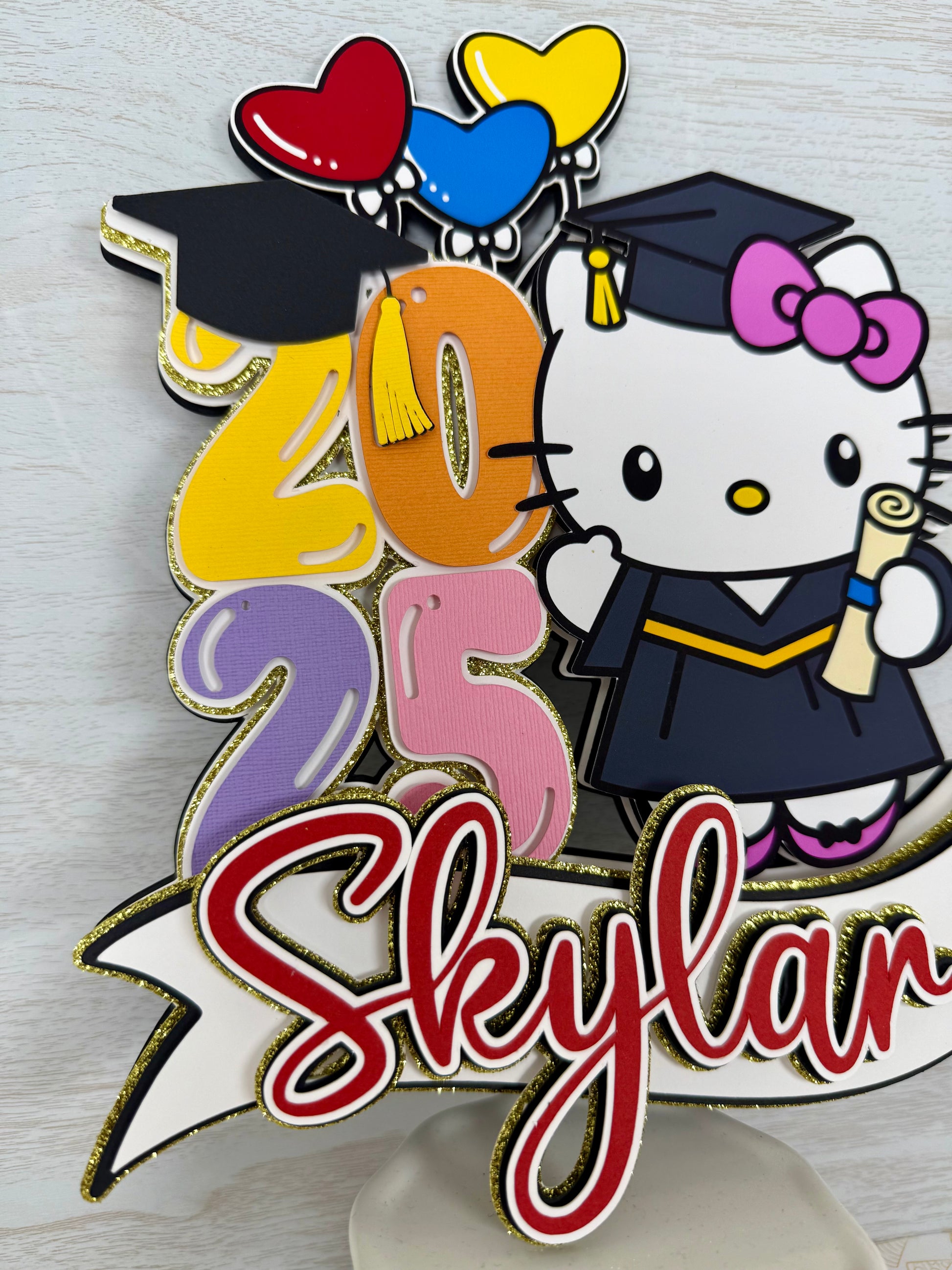 Hello Kitty cake topper