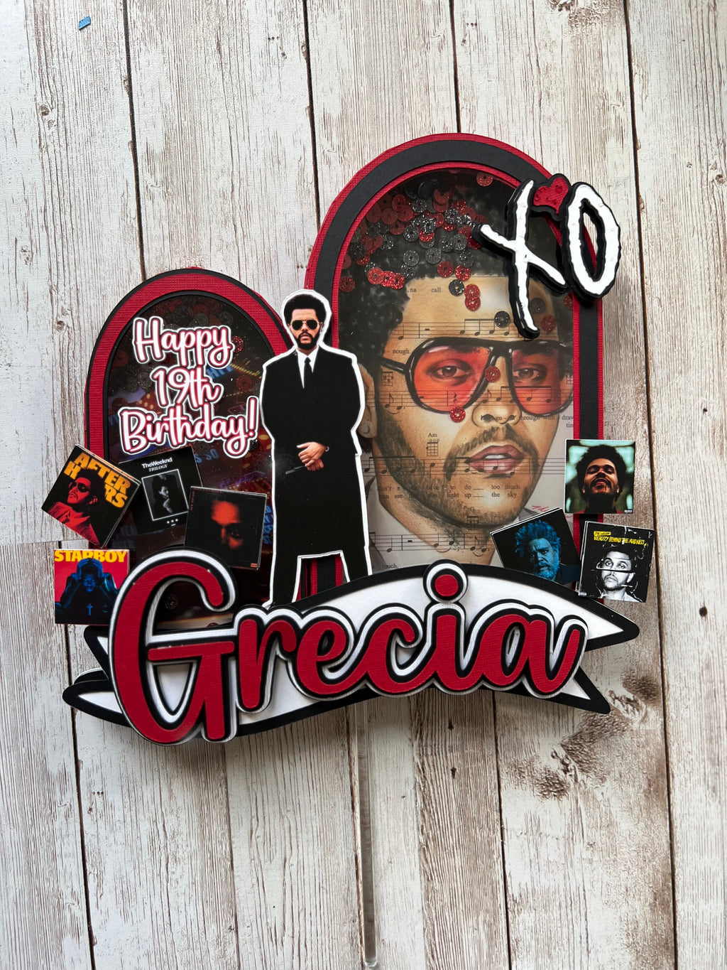 Weeknd Cake Topper