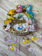 alice in wonderland cake topper