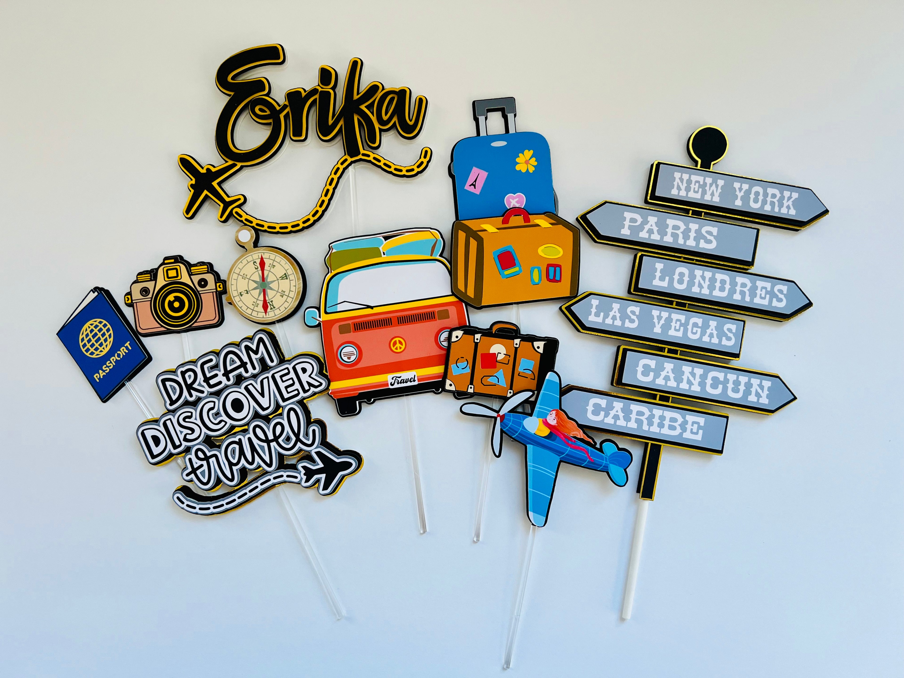 passport cake topper