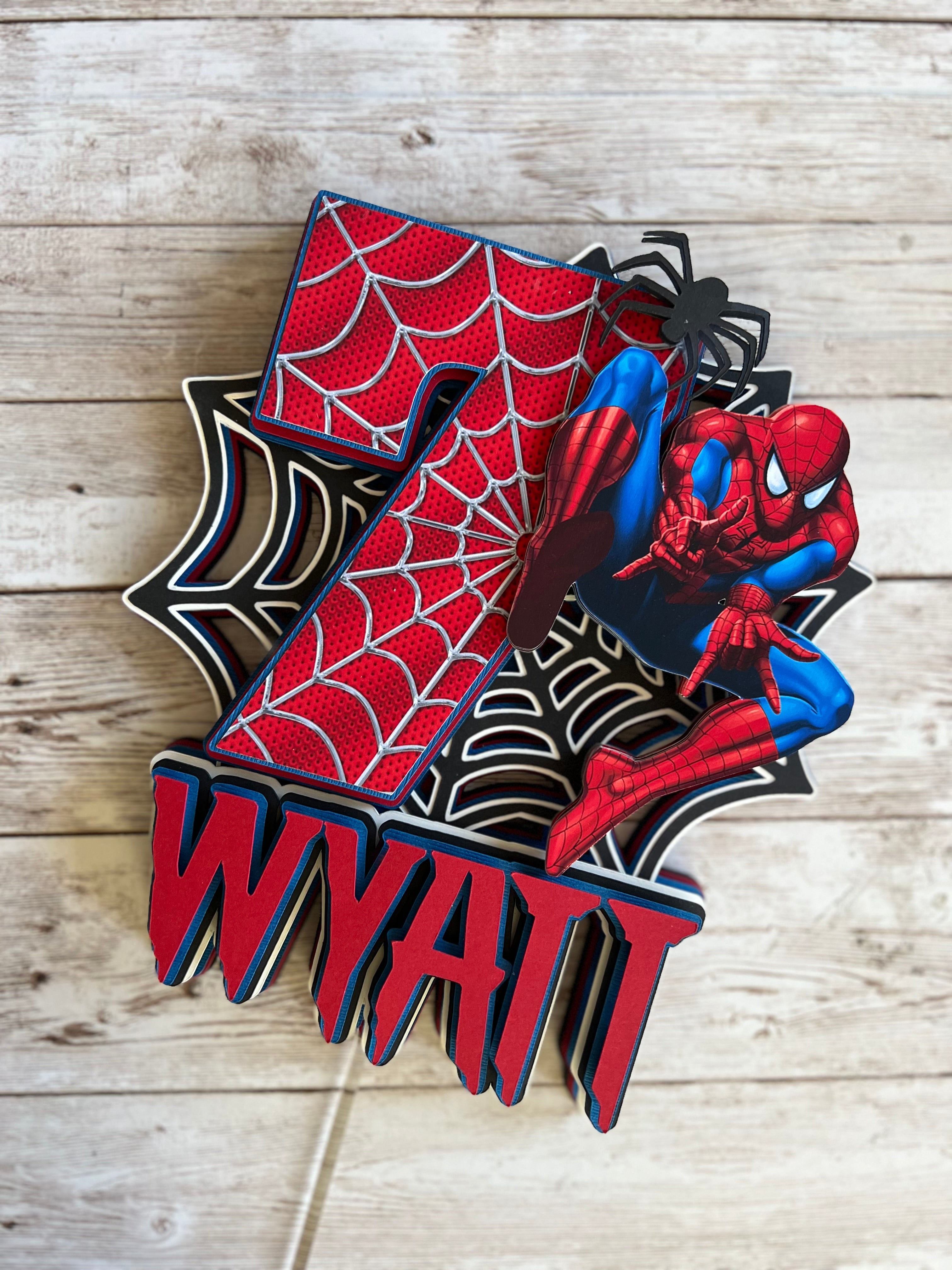 Spiderman cake topper