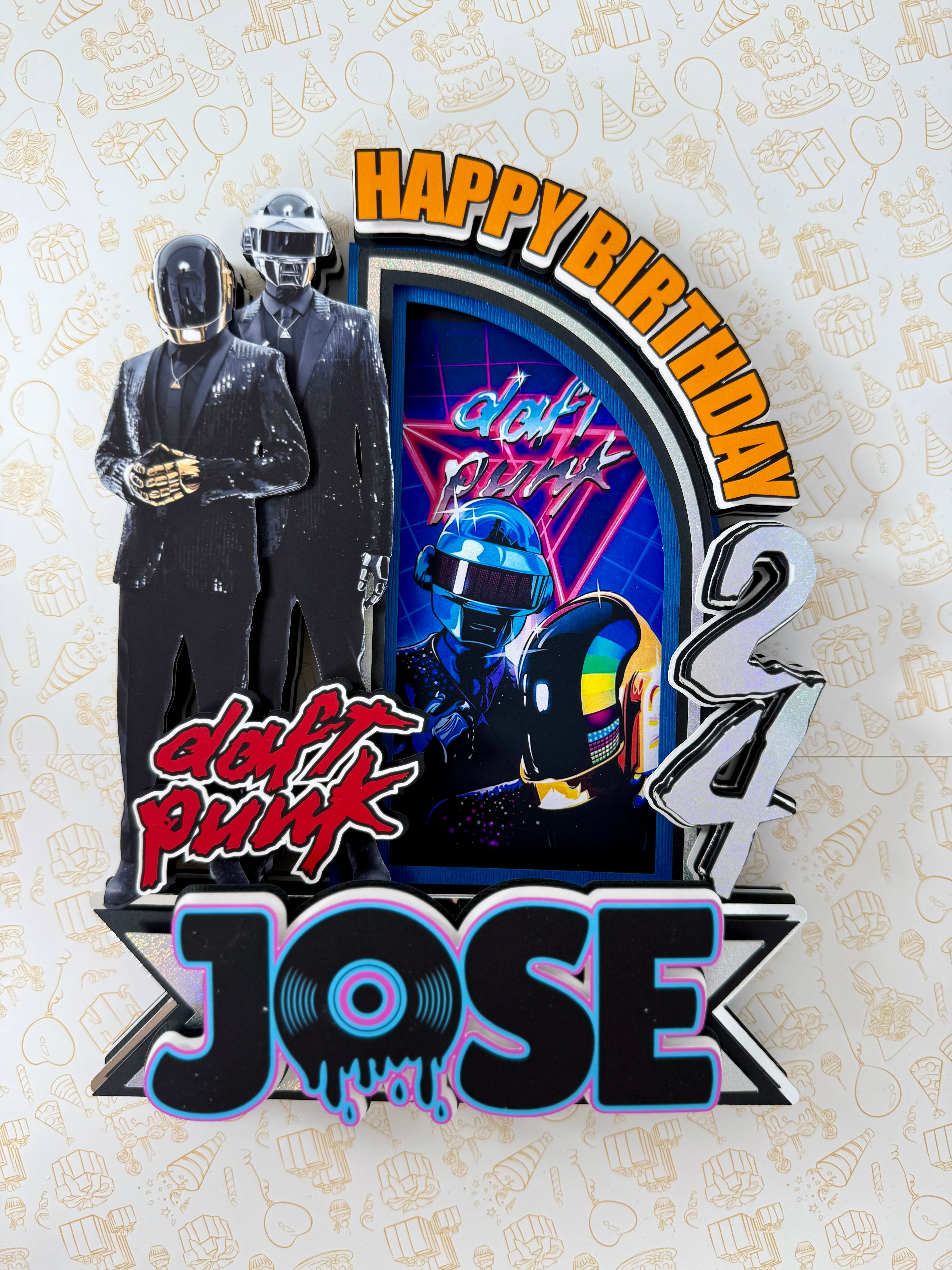 Daft Punk Cake Topper