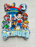 paw patrol cake topper