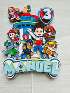 paw patrol cake topper