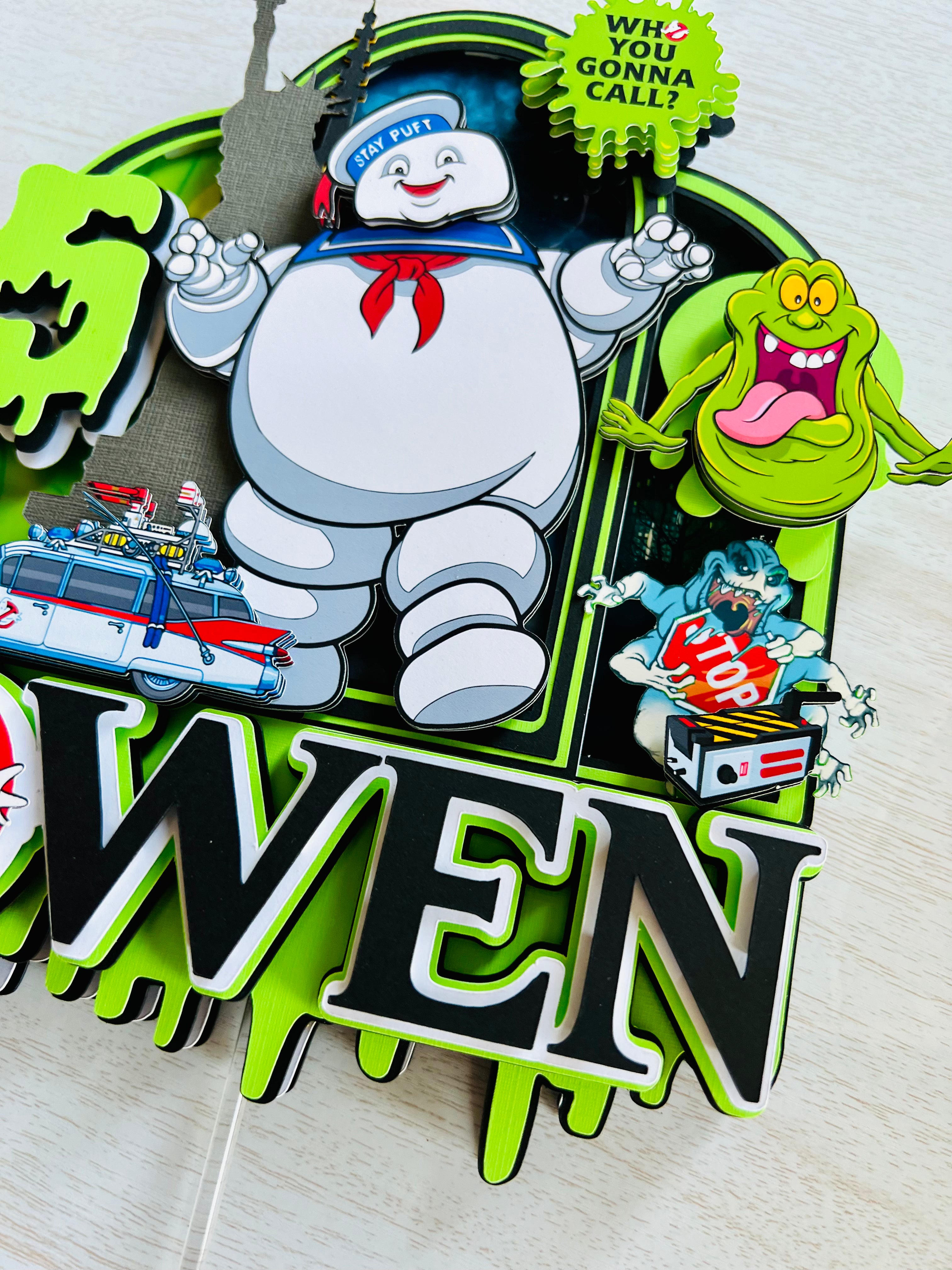 ghostbusters cake topper