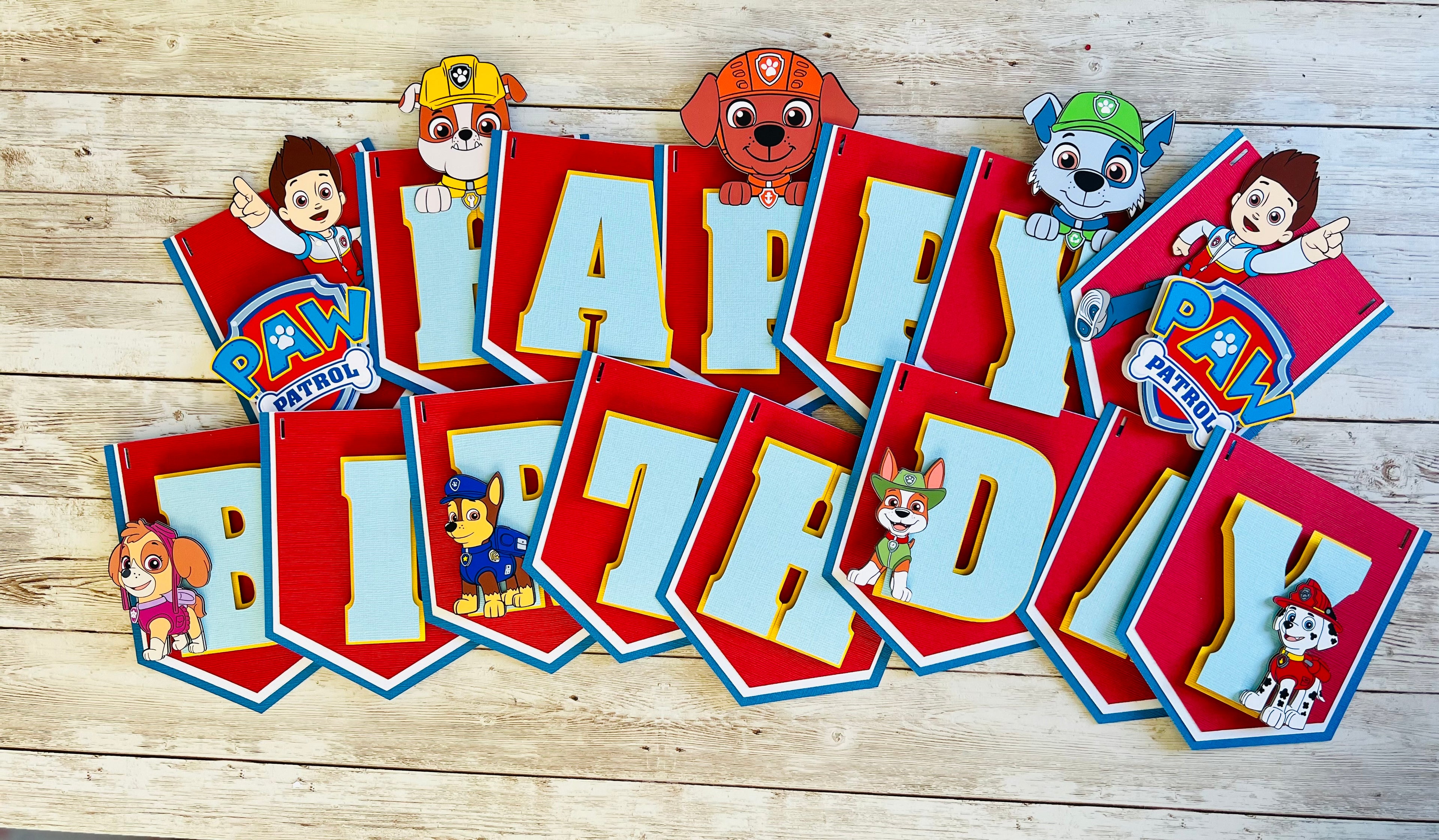 Paw Patrol birthday banner
