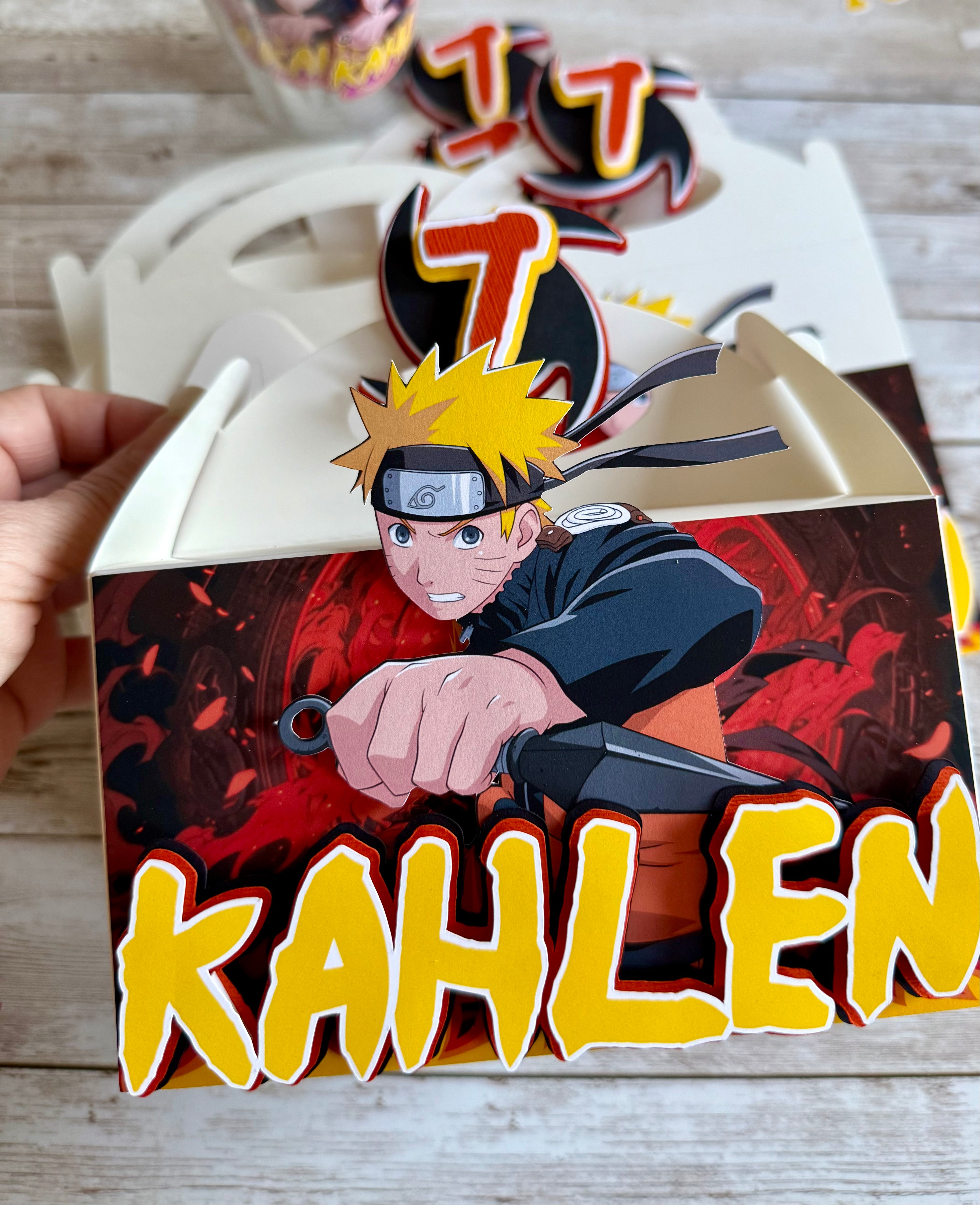 Naruto favor boxes