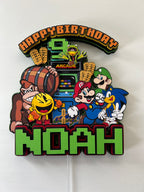 Arcade cake topper