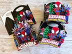 spiderman favor boxes
