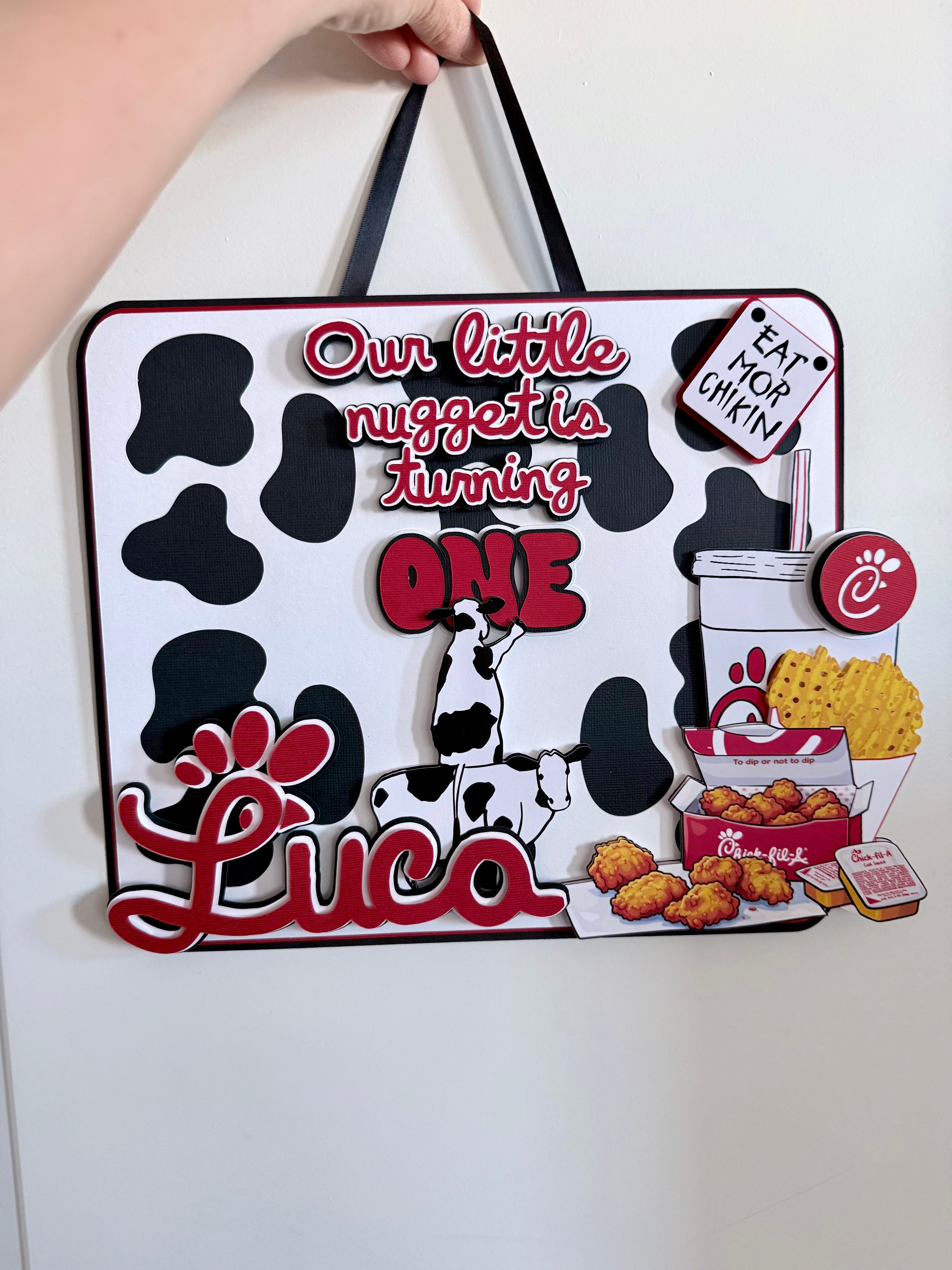 Eat More Chicken Birthday Sign