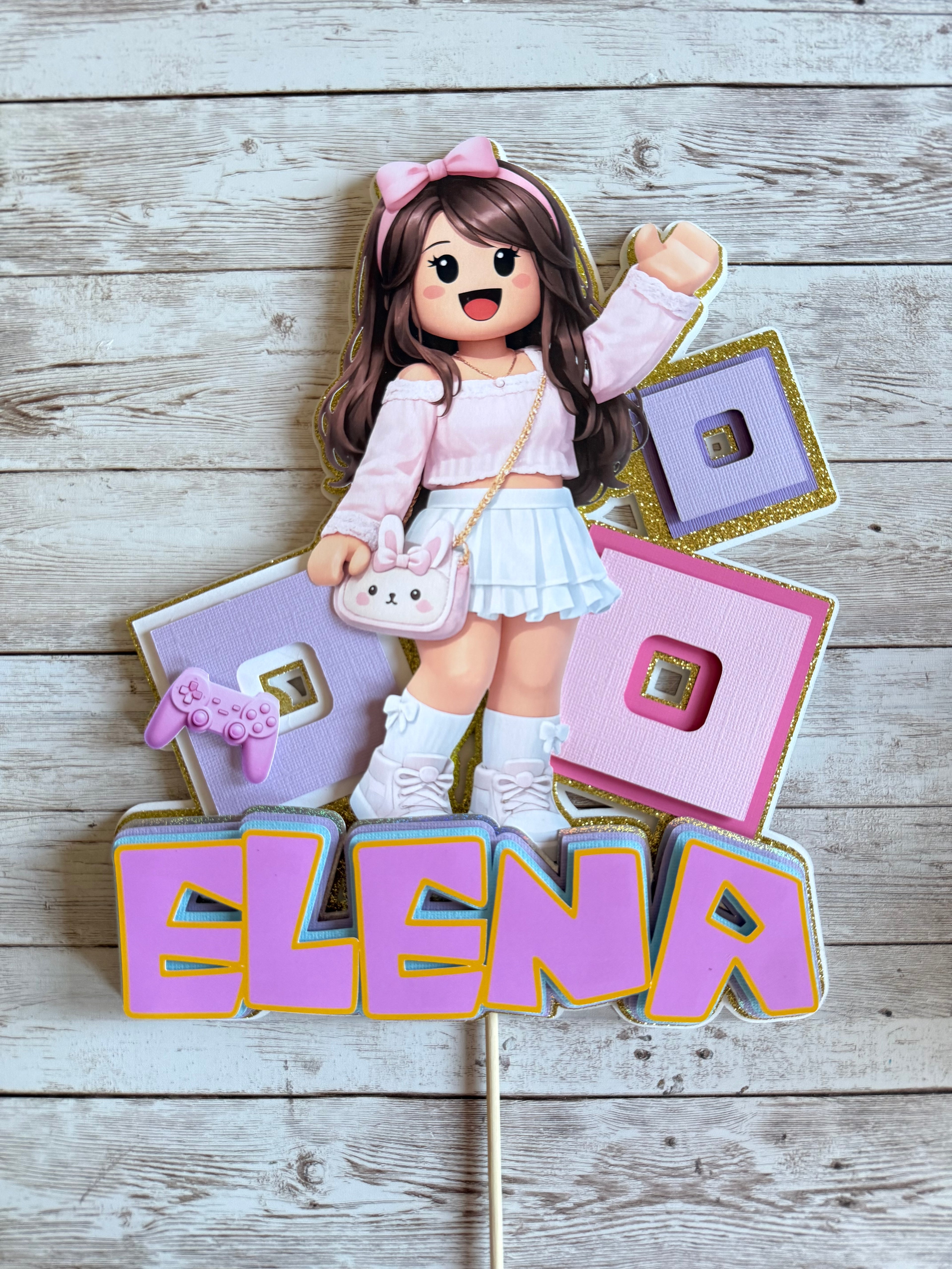 Pink Blox Centerpieces