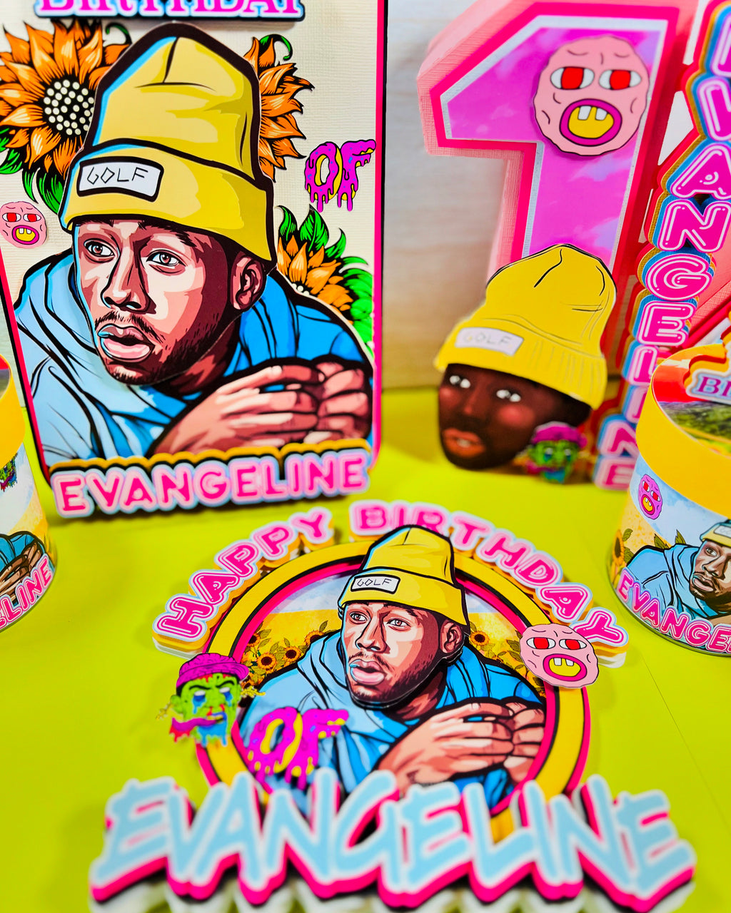 Cherry Bomb Tyler the Creator 3D numbers 