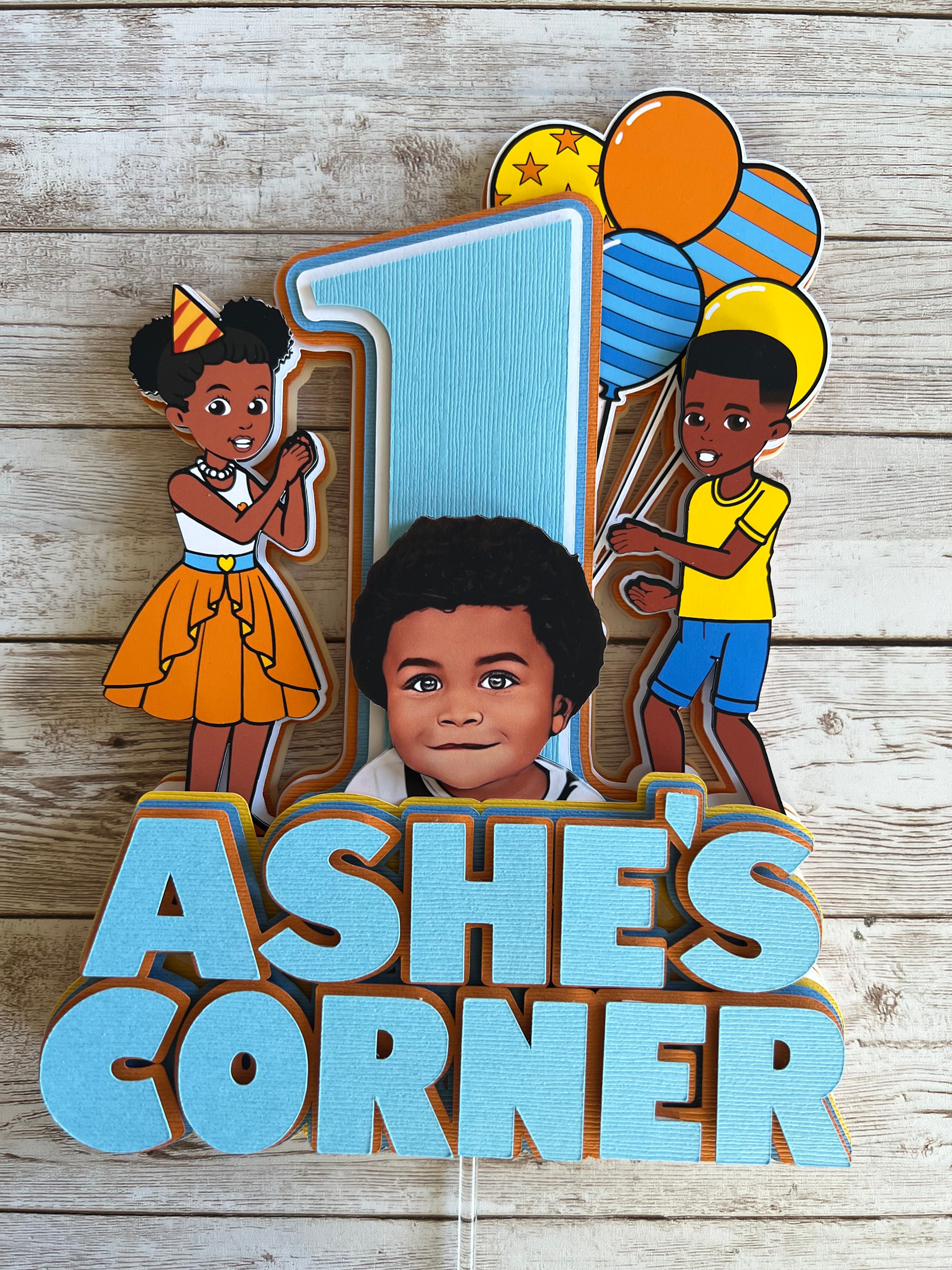 Gracie's corner cake topper