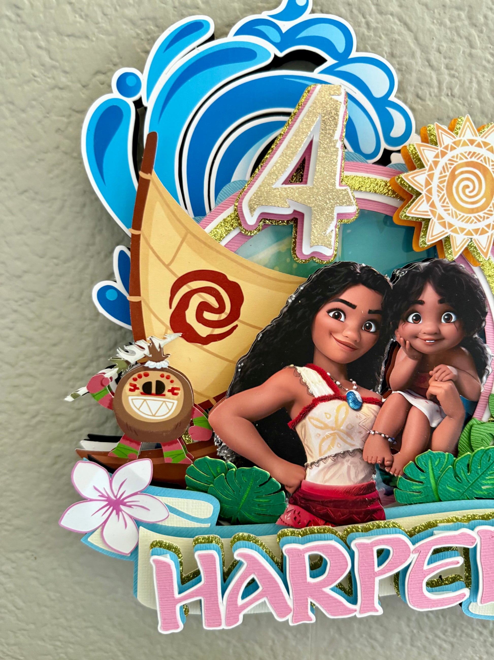 Moana cake topper