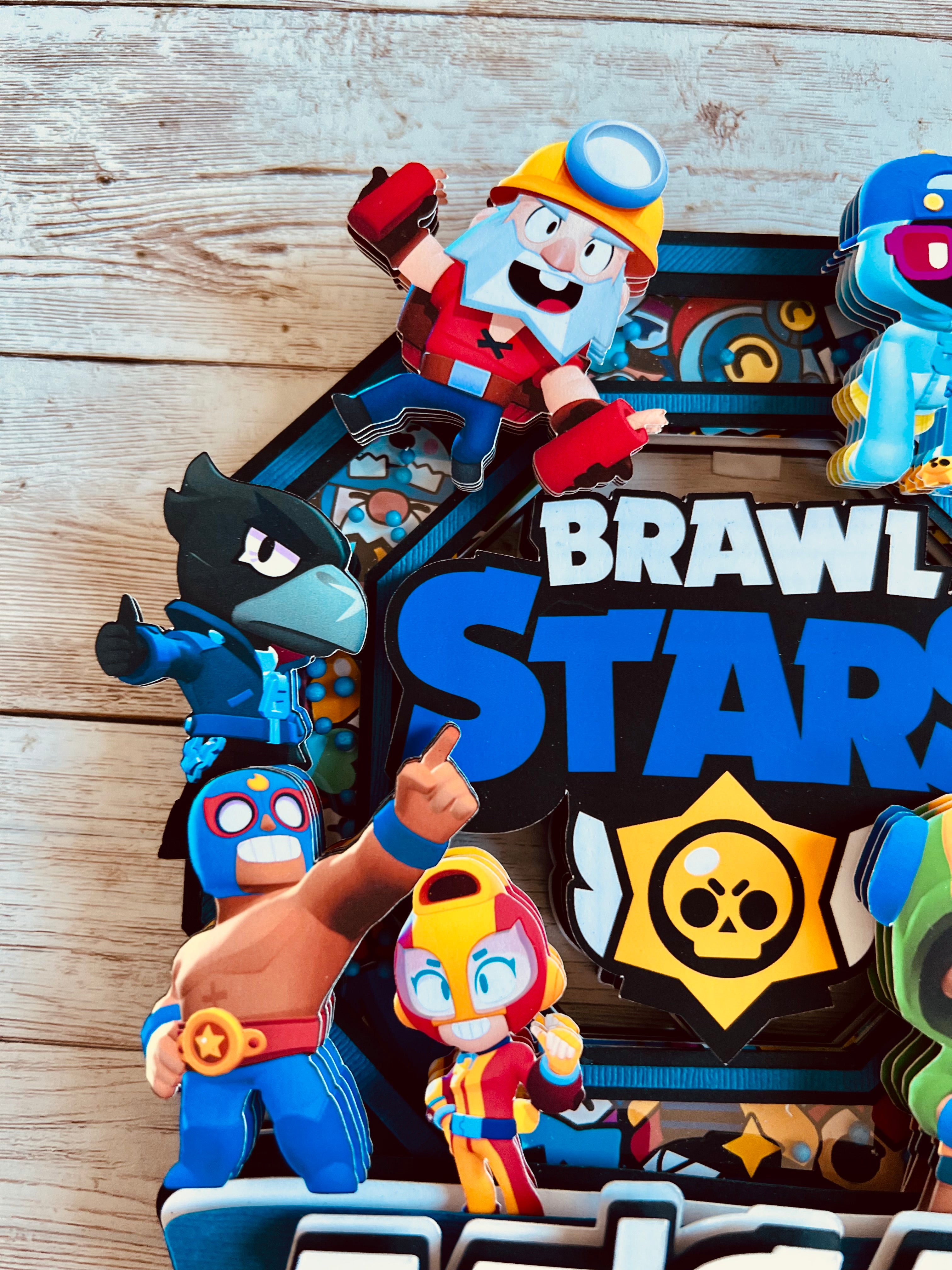 Brawl stars cake topper