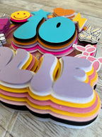 Preppy teen cake topper