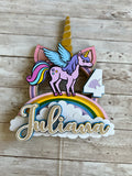 Unicorn cake topper