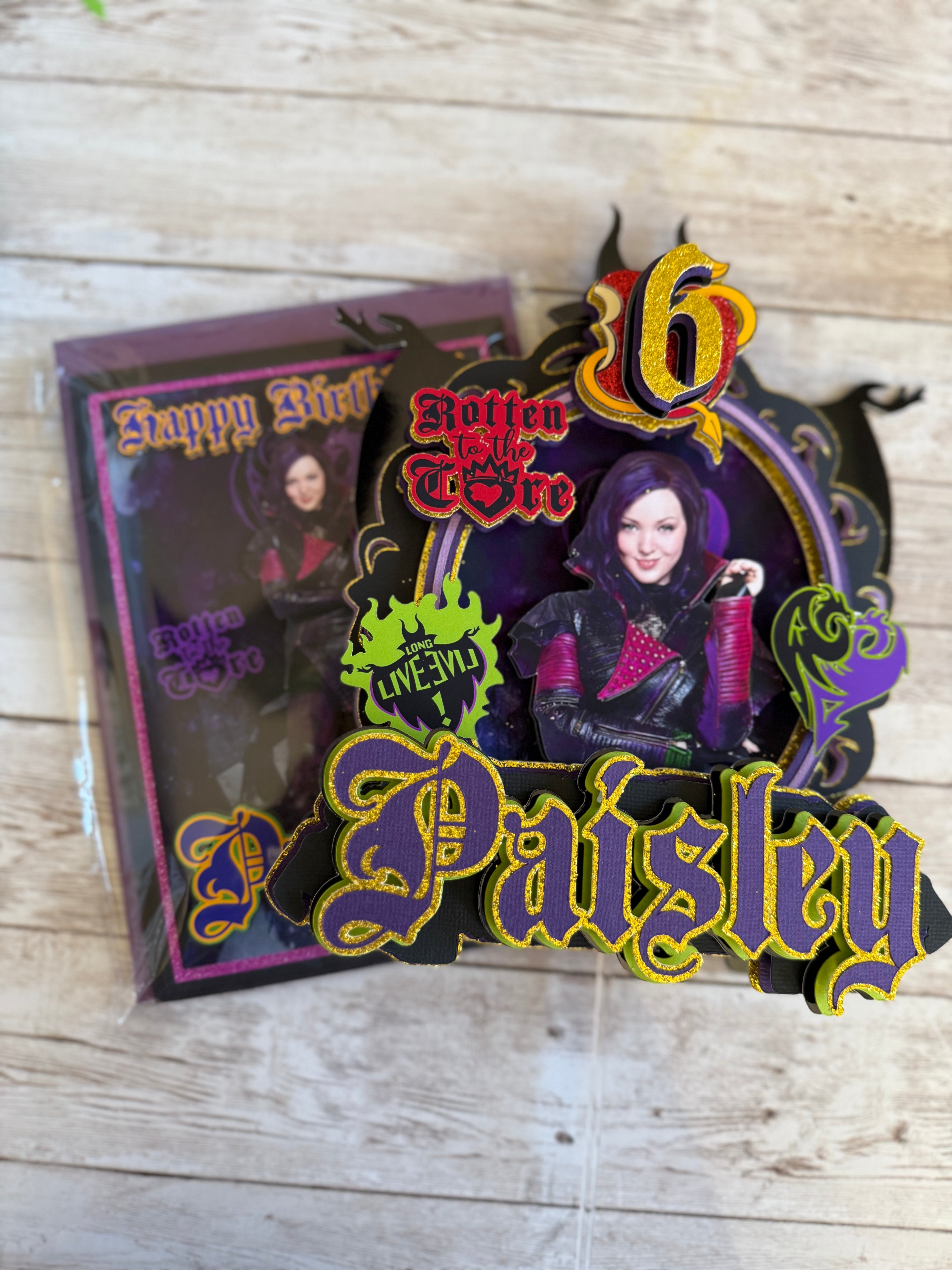 Descendants Mal Cake topper