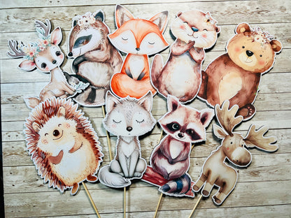 Woodland animals cutouts