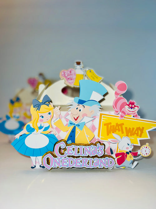 Alice in wonderland favor boxes 