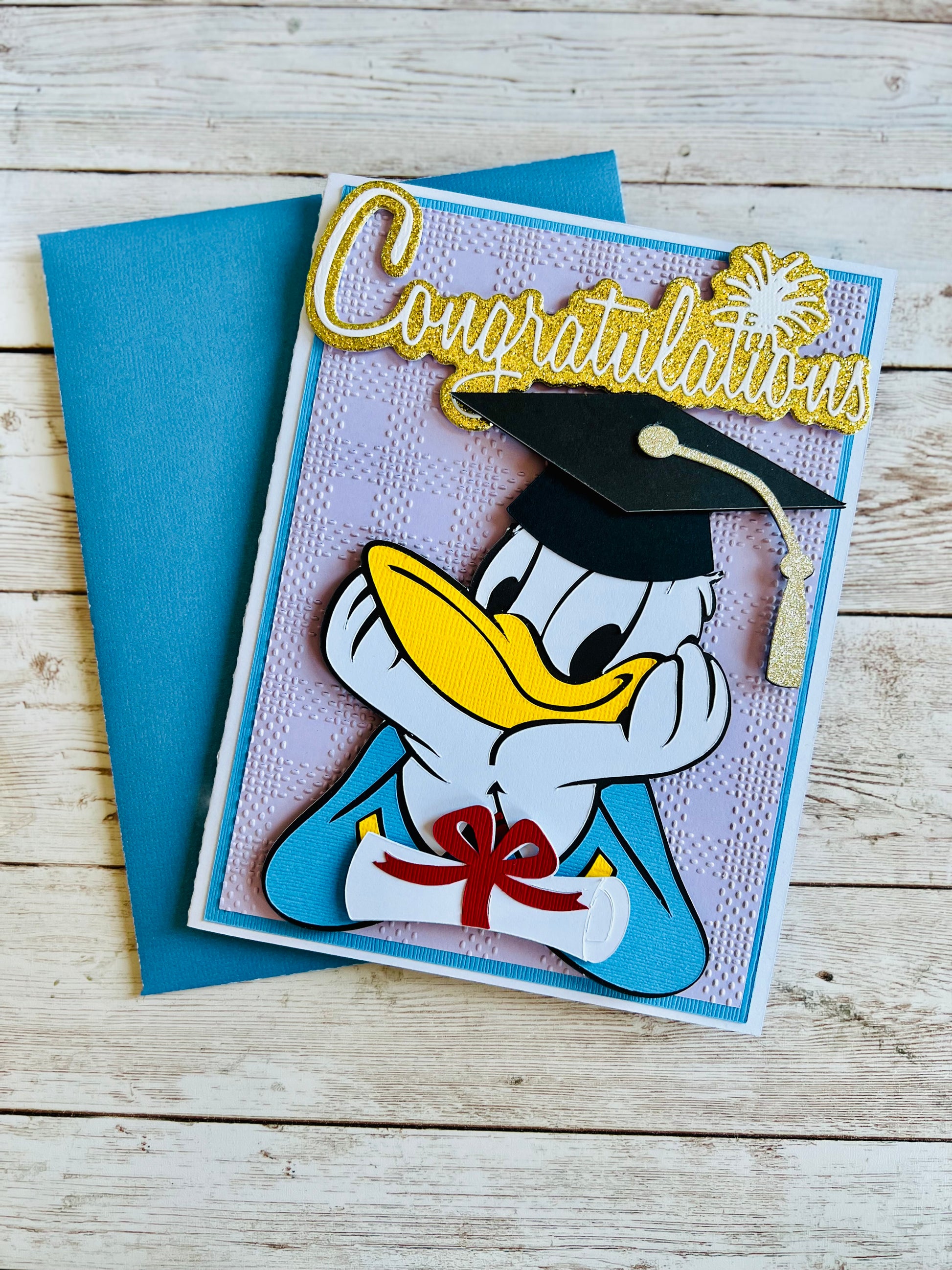 Donald Duck graduation card 