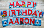 Jaws birthday banner