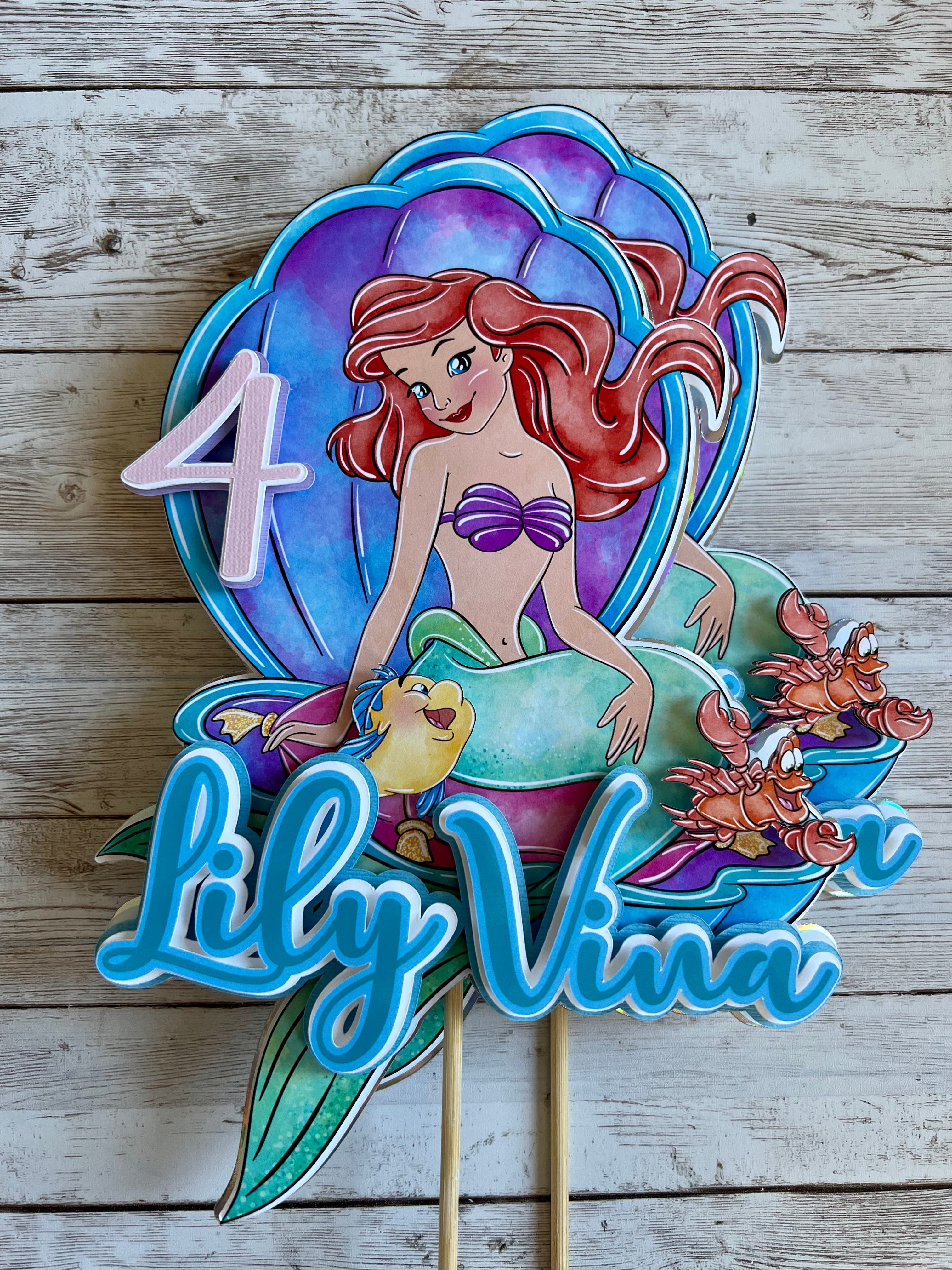 Little mermaid centerpieces 