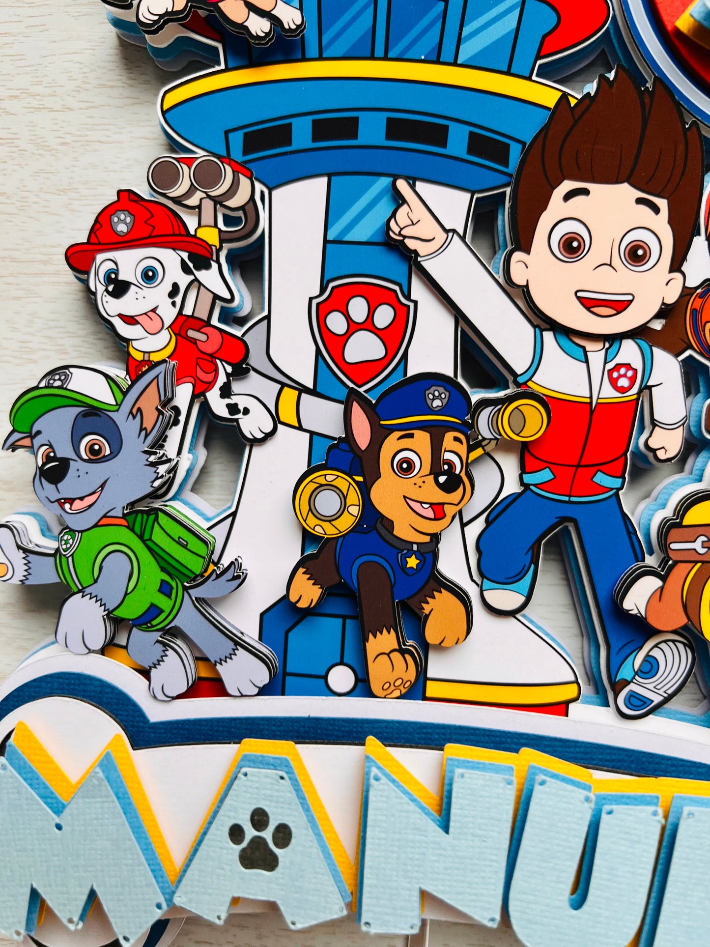 Paw patrol cake topper