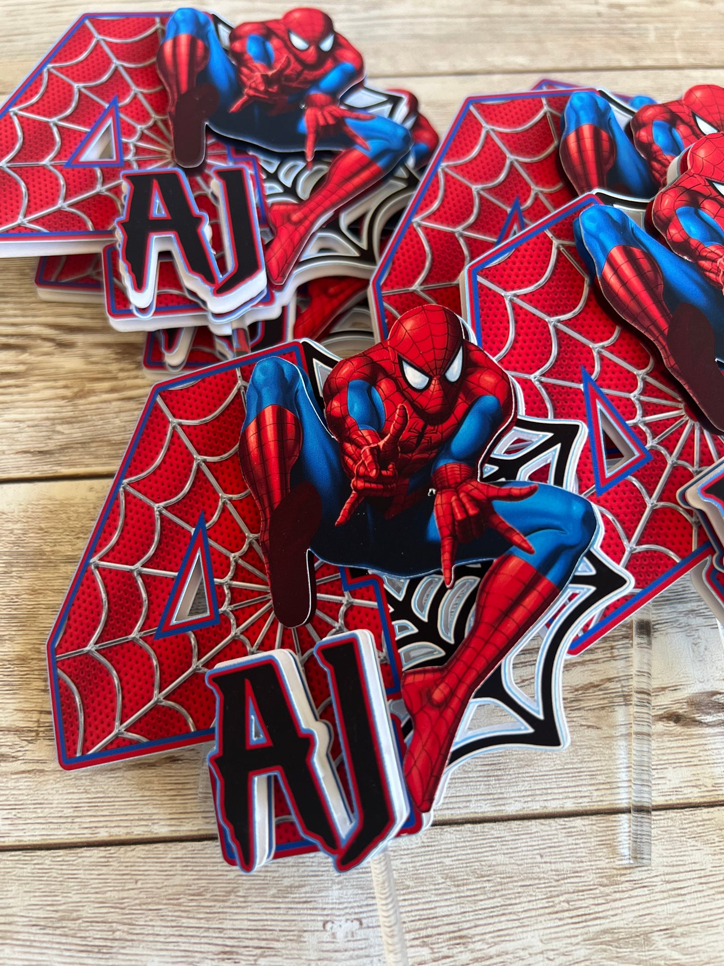 Spideman Cupcake Toppers