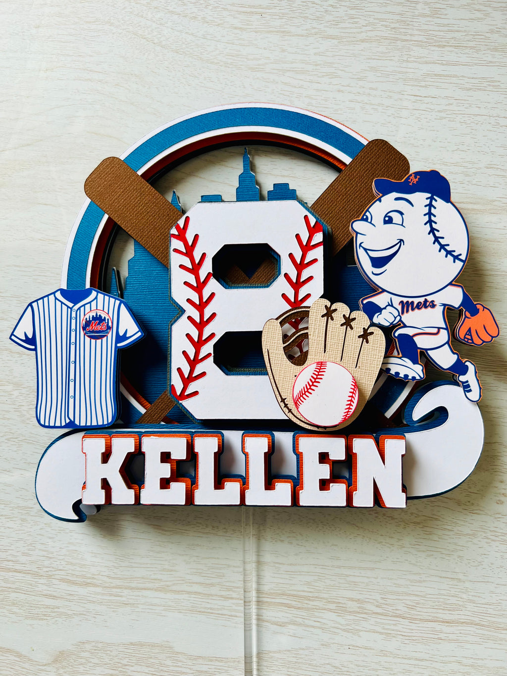 BASEBALL CAKE TOPPER
