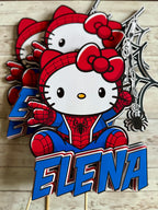 Hello Kitty Spiderman centerpiece