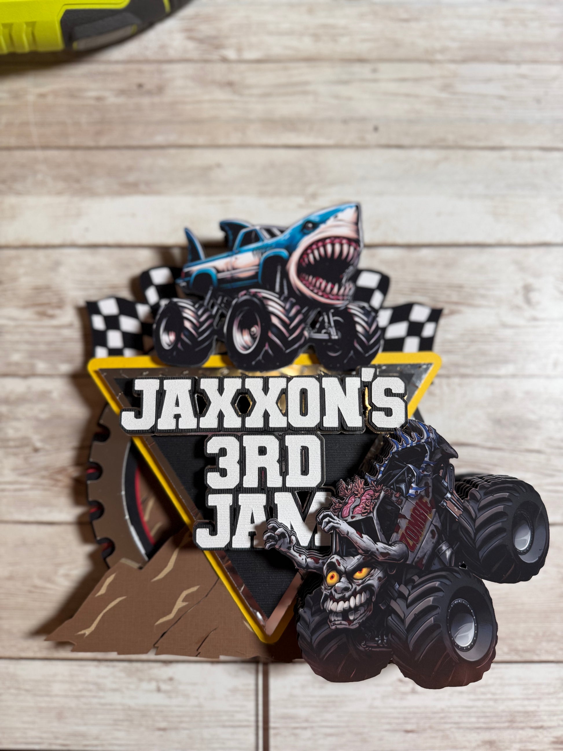 Monster Jam Cake Topper