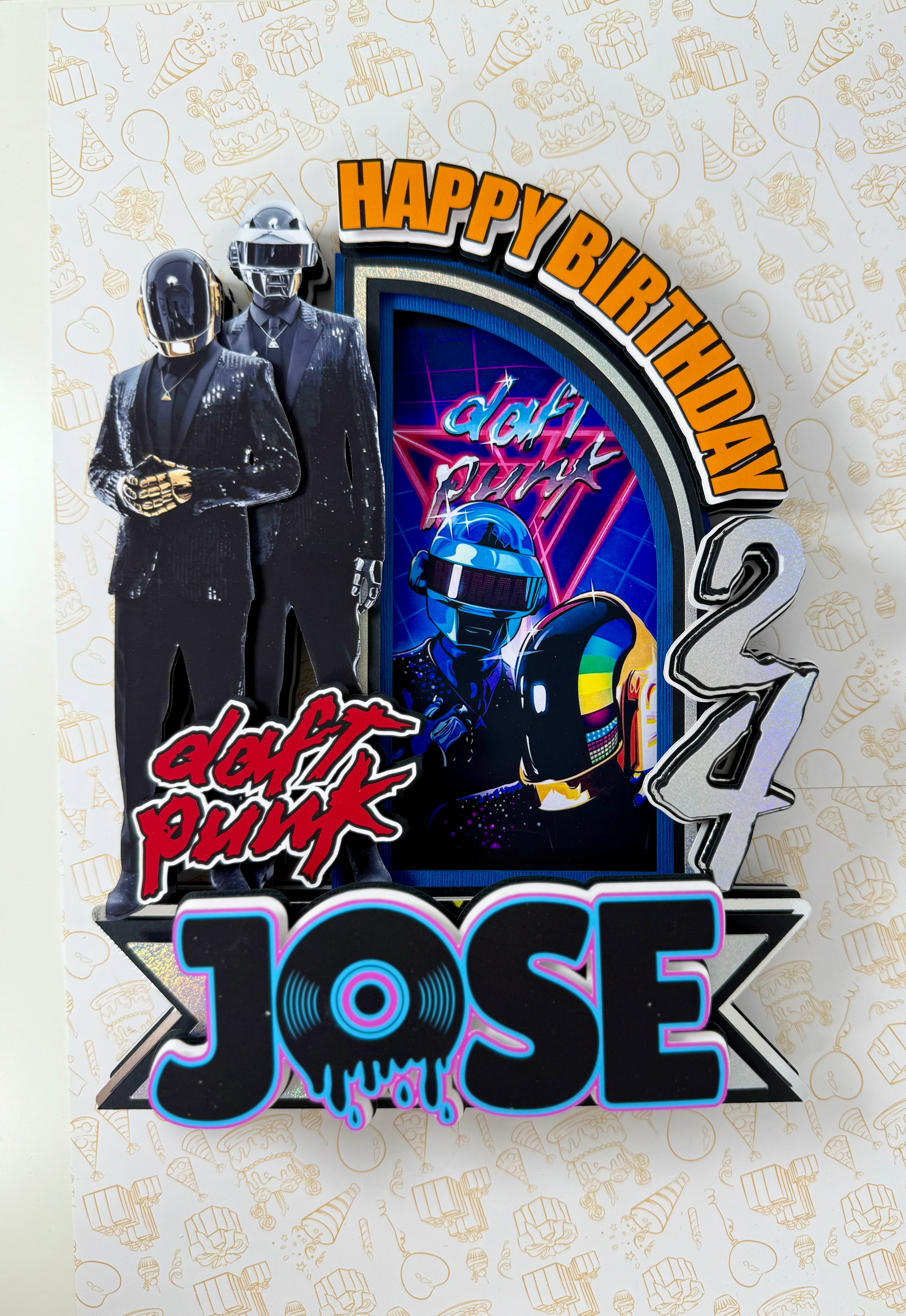 Daft Punk cake topper