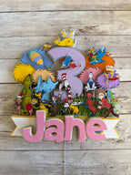 Pink Dr S. Cake Topper