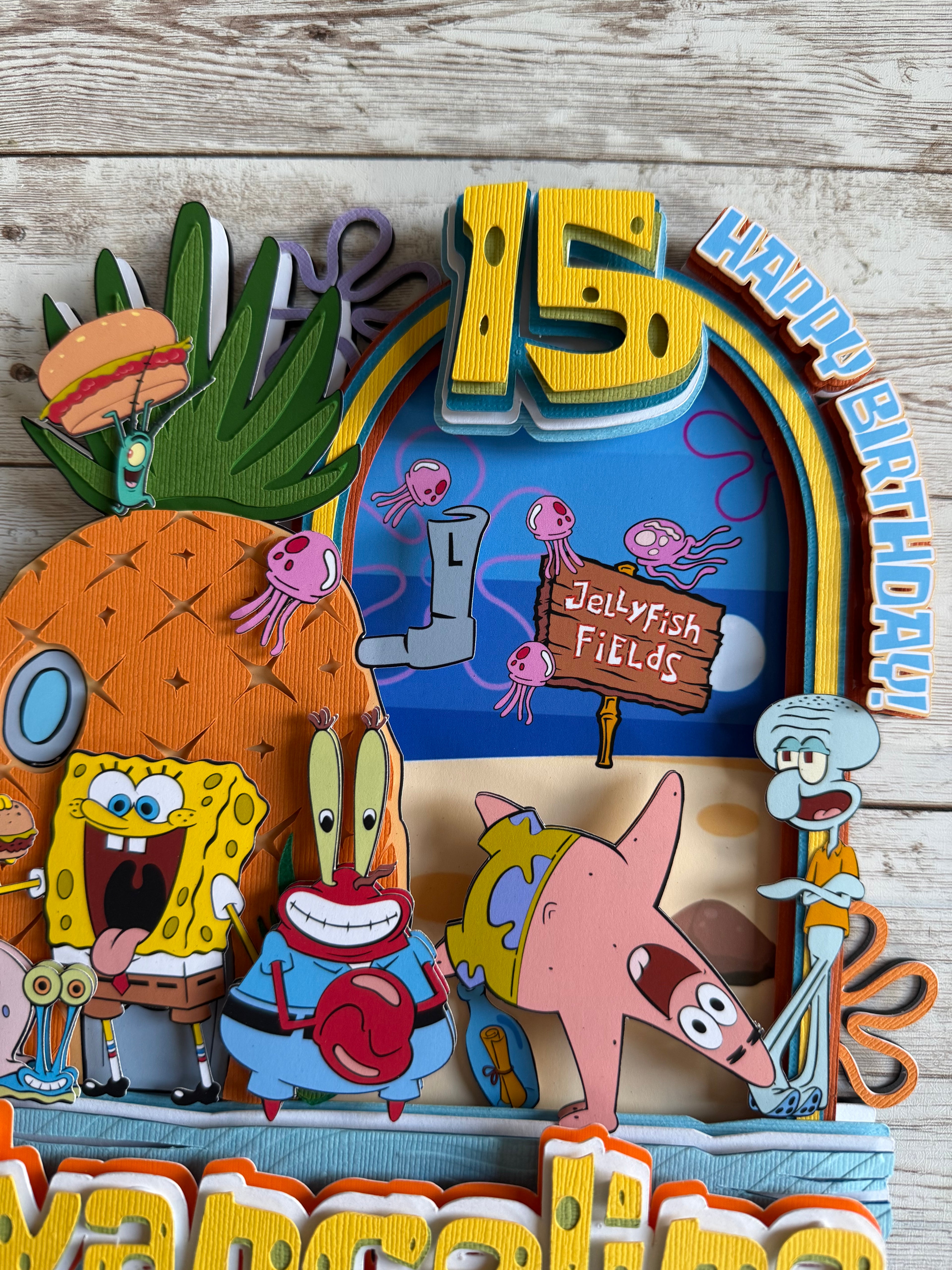spongebob squarepants cake topper