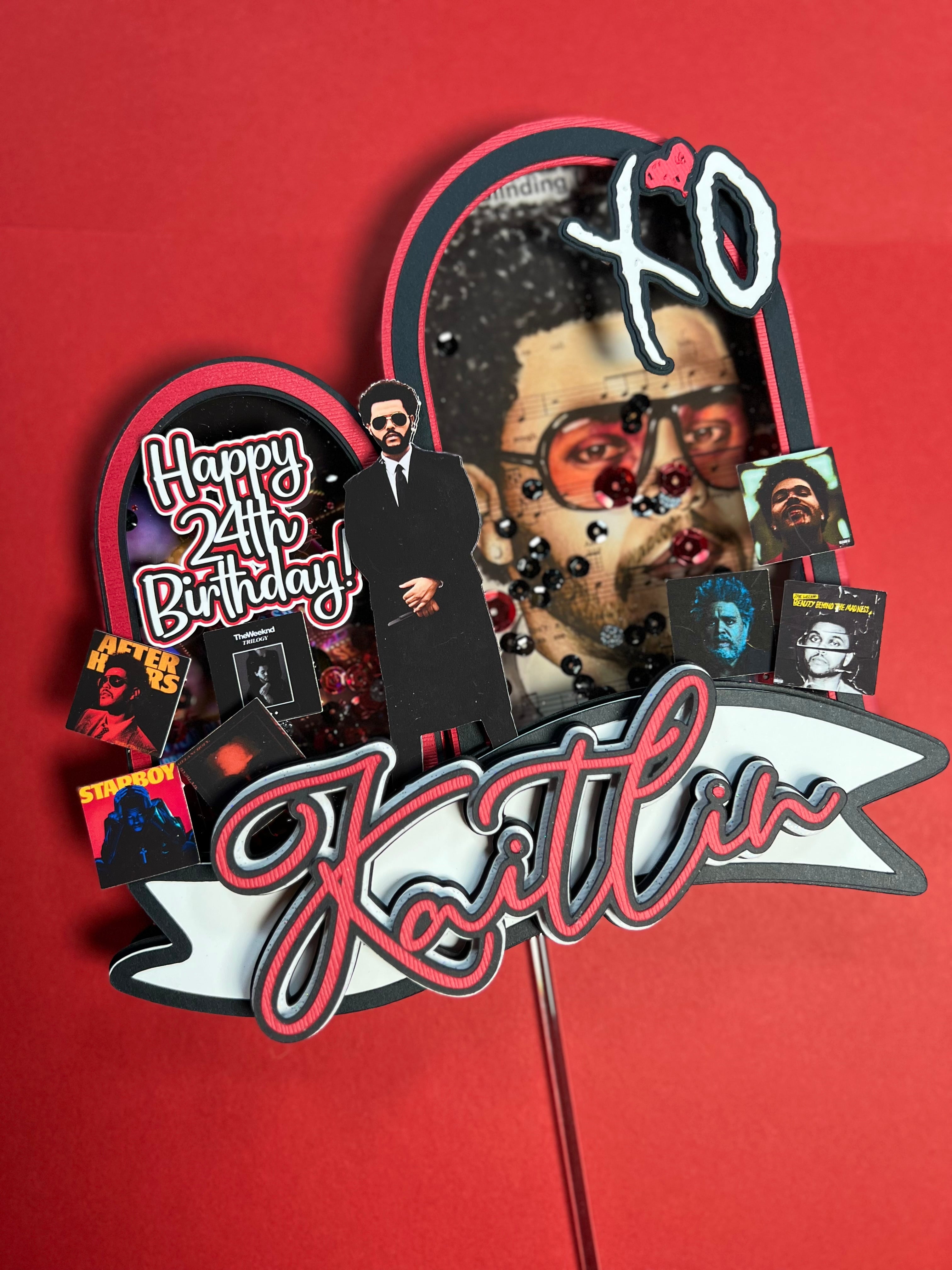 Weeknd Cake Topper