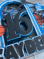 Basketball cake topper 