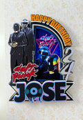 daft punk cake topper